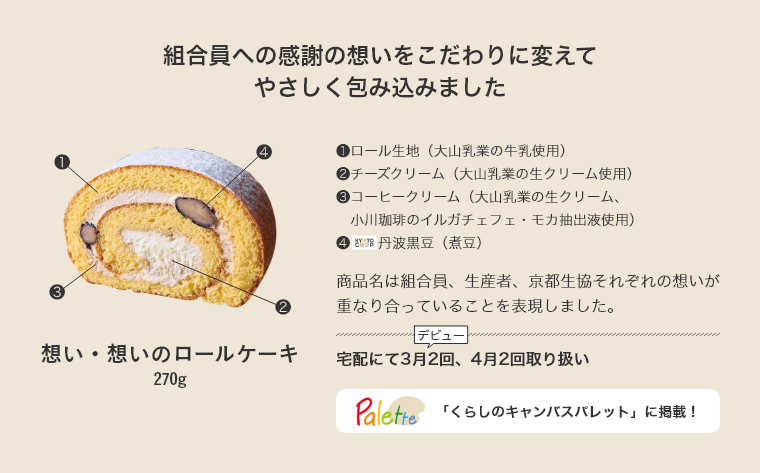 想い・想いのロールケーキ