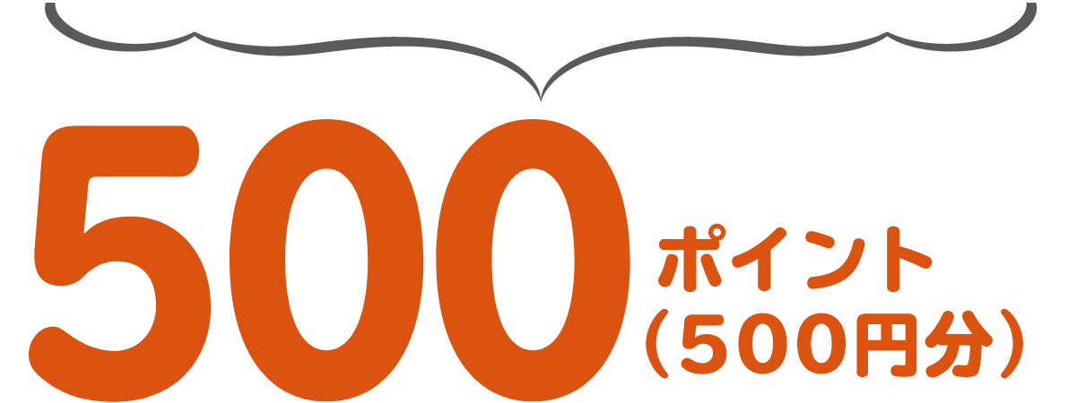 500 ポイント（500円分）