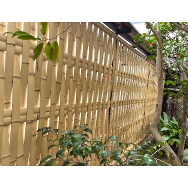 竹垣　取替工事