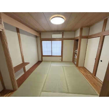 和室改修工事　聚楽→珪藻土