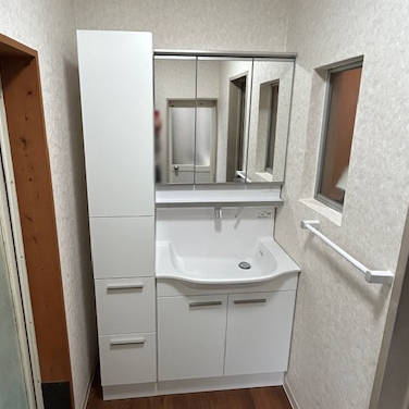 洗面所改修工事