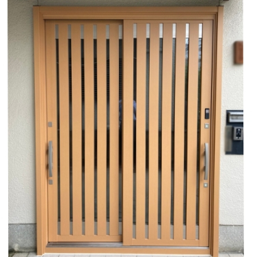 玄関引き戸取替え（電気錠）